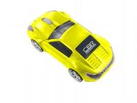 CBR Мышь сувенирная MF-500 Lambo Yellow, 800dpi, игр.автомобиль, подсветка, USB,