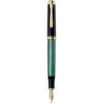 Pelican Ручка перьевая Pelikan Souveraen M 400 (994855), черный/зеленый