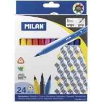 Milan Фломастеры, 24 цвета, трехгранные