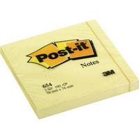 3M Бумага для заметок с липким слоем "Post-it", 76х76 мм, 100 листов, канареечный желтый