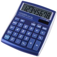 CITIZEN Калькулятор настольный CDC-80BL, 8 разрядов, синий