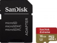 Sandisk micro SDHC 16 Gb Class 10 SDSDQXN-016 G-G 46 A Extreme+SD Adapter