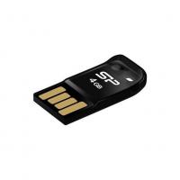 Silicon Power USB2.0 Touch T02 4Гб, Черный, пластик, USB 2.0