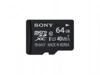 Sony Карта памяти Micro SDXC 64Gb Class 10 SR64NYAT1 + адаптер SD