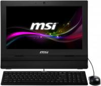 MSI Моноблок 15.6&quot; AP1622-231XRU 1366x768 матовый 1037U 1.8GHz 2Gb 320Gb Intel HD Wi-Fi BT DOS клавиатура+мышь черный 9S6-A61311-231