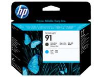 HP Головка печатающая 91 "C9460A", чёрный матовый, голубой