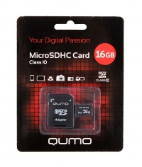 QUMO microsdhc 16gb class 10 + адаптер