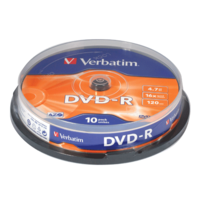 Verbatim Диск DVD-R (минус), 4,7 Gb, 16x, 43523,10 штук