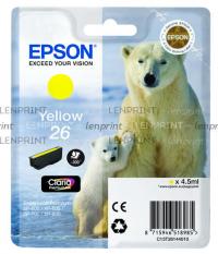 Epson C13T26144010 картридж желтый, № 26