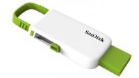 Sandisk Флешка USB 8Gb Cruzer U бело-зеленый SDCZ59-008G-B35WG