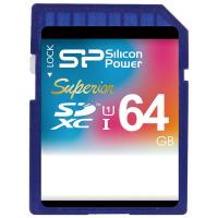 Silicon Power SecureDigital 64Gb  Superior HC UHS-1 Class10 (SP064GBSDXCU1V10)