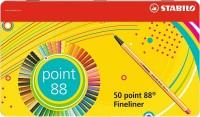 STABILO Ручки капиллярные "Point 88", 50 цветов