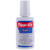 BIC Штрих "Tipp-ex Rapid" 20 мл, флакон с губкой (10 упаковок) (количество товаров в комплекте: 10)