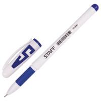 Staff Ручка гелевая, корпус белый, линия 0,35 мм, синяя