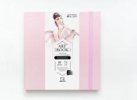 Малевичъ Скетчбук для маркеров "Fashion", 15x15 см, цвет: розовый, 80 листов, 75 г/м2