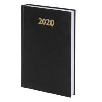 BRAUBERG Ежедневник датированный на 2020 год "Brauberg", А5, 160 листов, черный