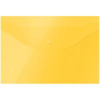 OfficeSpace Папка-конверт на кнопке &quot;OfficeSpace&quot;, А4, 120 мкм, желтая