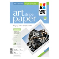 ColorWay Фотобумага  ART матовая, Фактура: полоски, A4, плотность: 220 г/м2, 10 листов