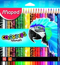Maped Карандаши цветные "Color'Peps", декорированные, 24 цвета