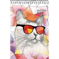 Канц-Эксмо Скетчбук "Модный кот", А4, 60 листов