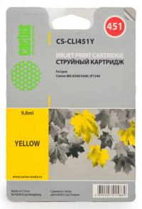 Cactus cs-cli451y совместимый желтый для canon mg 6340/5440/ip7240 (9,8ml)