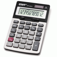 Staff Калькулятор настольный металлический "STF-2312", 12 разрядов