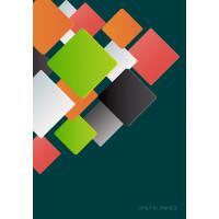 Канц-Эксмо Ежедневник недатированный "Офисный стиль. Яркая геометрия", А5, 152 листа