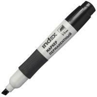 Index Маркер перманентный, 1-5 мм, черный, клиновидный наконечник, грип
