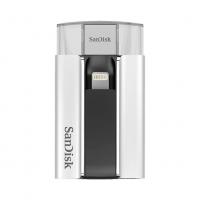 Sandisk iXpand 32Гб, Серебристый, пластик, USB 2.0/microUSB