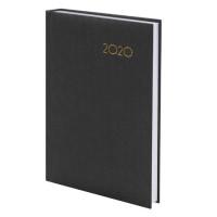 BRAUBERG Ежедневник датированный на 2020 год "Select", А5, 186 листов, цвет обложки черный