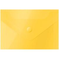OfficeSpace Папка-конверт на кнопке &quot;OfficeSpace&quot;, А7, 150 мкм, желтая