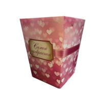 Айрис-Пресс Плайм пакет для цветов "Сердце розовое", 10 штук, арт. 80658 (количество товаров в комплекте: 10)