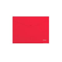 ErichKrause Папка-конверт на кнопке "Classic", непрозрачная, А4, красная