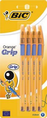 BIC Набор ручек шариковых "Orange Grip", 0,36 мм, 4 штуки