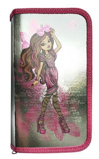 Mattel (Маттел) Пенал двухстворчатый "Ever After High", серебрено-розовый, 19,5x11,5x2 см