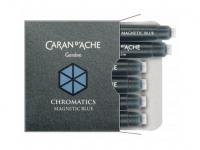 Картридж Caran d`Ache Chromatics Magnetic Blue для перьевых ручек 6шт 8021.149
