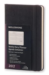 Moleskine Еженедельник "Classic WKLY Pocket", черный, 144 страницы, 90x140 мм