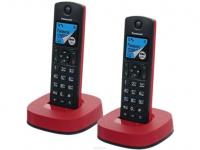 Panasonic Радиотелефон DECT KX-TGC312RUR черно-красный