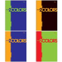 Hatber Тетрадь"2 Colors", 80 листов, А4, клетка, на гребне