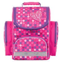 Tiger Ранец жесткокаркасный для начальной школы &quot;Сердце&quot;, 38x34x21 см, для девочек, розовый