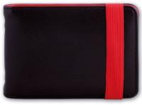 Феникс + Визитница односторонняя на резинке "Змея", 12 карманов, цвет черный + красный