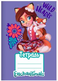 Тетради Тетрадь в линейку Mattel "Enchantimals", A5, 12 листов