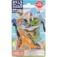 Iwako Набор стирательных резинок "Динозавры-2", 4 предмета