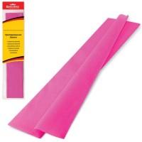 BRAUBERG Цветная крепированная бумага "Brauberg. Стандарт", растяжение до 65%, 25 г/м2, розовая, 50x200 см