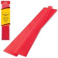 BRAUBERG Цветная крепированная бумага "Brauberg. Стандарт", растяжение до 65%, 25 г/м2, красная, 50x200 см