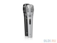 BBK Микрофон CM215 черно-серебристый 2шт