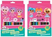 Action! Карандаши цветные "Lalaloopsy", 18 цветов