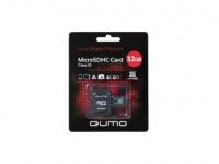 QUMO Карта памяти Micro SDHC 32Gb class 10 QM32MICSDHC10 + SD adapter