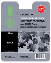 Cactus cs-cli521bk совместимый черный для canon mp540/mp550/mp620/mp630 (8,2ml)
