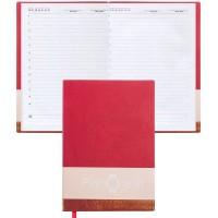 КТС-про Ежедневник недатированный "Софт-тач", А5, 128 листов, красный